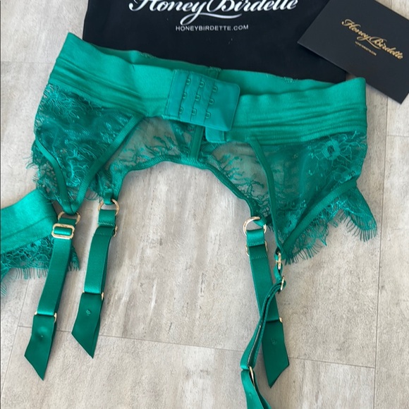 Honey Birdette Emerald Green Lace Bra - Picture 7 of 7